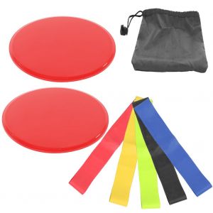 Disques Coulissants Pour Exercices Sportifs, Entrainement, Tapis De Glisse, Equipement De Fitness, Rouge - Neuf