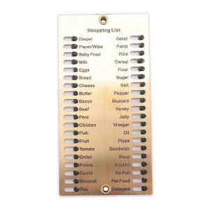 Liste D&iquest;&Eacute;picerie En M&eacute;tal Liste De Courses R&eacute;utilisable Memory Reminder Board - Neuf