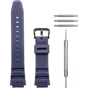 Kal-Bracelet De Montre De Rechange En Résine Pour Homme Casio Ae-1100w Sgw-300h Ae-1000w Ae-1200 W-218h Bracelet De Montre De Sport Étanche - Neuf