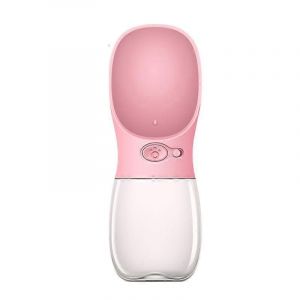 Bouteille D'eau Pour Chien,Bouteille D'eau Pour Chien De 350 Ml (Rose),Distributeur D'eau Portable Étanche,Distributeur D'eau Pour Chiot,Distributeur D'eau Pour Animaux De Compagnie,Extérieur,Randonné - Neuf