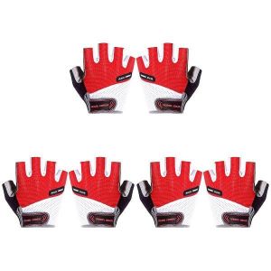 3 Paires De Gants De V&eacute;lo Respirants &iquest; &Eacute;l&eacute;gants, Antid&eacute;rapants Et Confortables Pour Le Cyclisme Et Les Activit&eacute;s De Plein Air - Neuf
