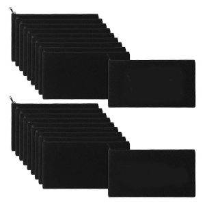 40 pcs toile crayon pochette fermeture &eacute;clair trousses de maquillage artisanat bricolage sacs de toilette polyvalents sacs de papeterie ( - Neuf