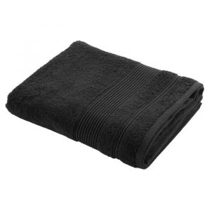 Serviette Ou Drap De Bain En Coton 90 X 150 Cm Tendresse Noir - Neuf