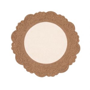 Set De Table Rond Lavable Matelass&eacute; Coton - Neuf