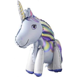 Self Stand steady Licorne Anniversaire D&eacute;corations de f&ecirc;te Fournitures Mariage Fian&ccedil;ailles Journ&eacute;e des enfants Feuille Licorne cheval animal Ballons jouet (violet) - Neuf