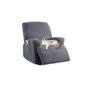 Housse extensible pour fauteuil inclinable, avec &eacute;lastique, compatible avec les fauteuils inclinables &eacute;lectriques et manuels - Vert fonc&eacute; - Neuf