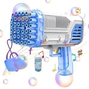 Machine a bulles electrique 36 trous avec lumieres, ventilateur portable, machine a bulles automatique, jouet d'exterieur pour l'ete, cadeau pour enfants - Neuf