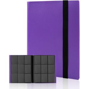 Mdy-Classeur De Cartes, Album À Collectionner 9 Poches, Capacité De 360 Cartes Pour Tcg Et Cartes De Sport (Violet) - Neuf