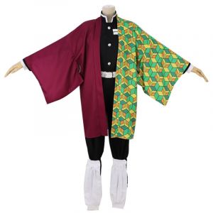 Tueur De D&eacute;mons: Kimetsu No Yaiba Tanjiro Kamado Nezuko Agatsuma Zenitsu Tomioka Giyu Costumes De Cosplay Pour H - Neuf