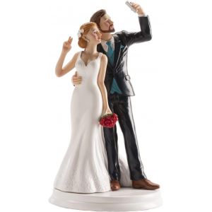 Sansh-Dekora - 305065 Figurine Pour Gâteau Du Mariage, Blanc, 20cm - Neuf