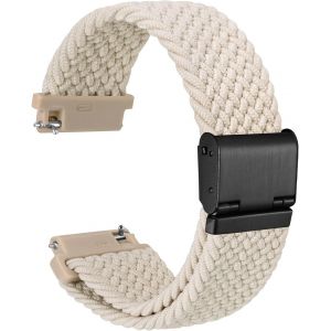 Tress&eacute; Bracelet Montre En Nylon Pour Homme Et Femme, Boucle R&eacute;glable, D&eacute;gagement Rapide, Sangles Sport Tiss&eacute;es, 18mm 19mm 20mm 21mm 22mm - Neuf