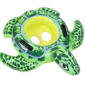 Anneau de natation Baby Turtle Ride,flotteur de piscine gonflable pour les tout-petits 2025 - Neuf