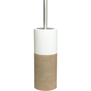 KAL-Doppio, Porte-Brosse Wc Porcelaine, Sable - Neuf