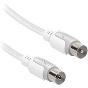 C&acirc;ble d'antenne TV c&acirc;ble antenne m&acirc;le femelle 3 m&egrave;tres 75 dB pour TV Smart TV d&eacute;codeur num&eacute;rique terrestre - Neuf