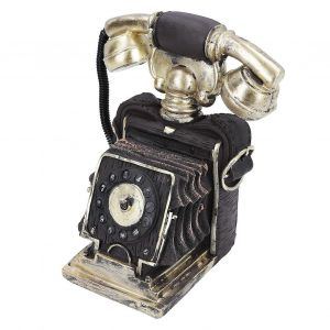 Vintage Rétro En Résine De Rotation De Téléphone Pour La Décoration De La Maison De Bureau Bar Café - Neuf