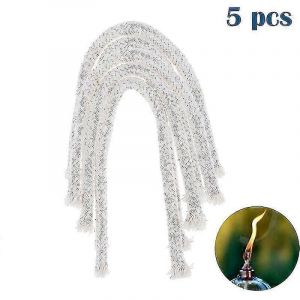 5pcs 6mm Fibre De Verre M&egrave;che Alcool Kerosene Oil Lamp Bougie Carburant 15cm - Neuf