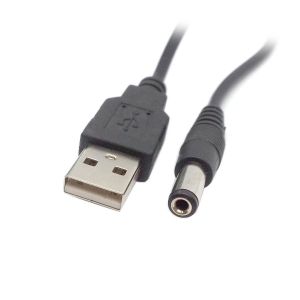 JGD-Jser C&acirc;ble de charge USB 2.0 type A m&acirc;le vers prise d'alimentation 5,5 x 2,5 mm CC 5 V 80 cm - Neuf