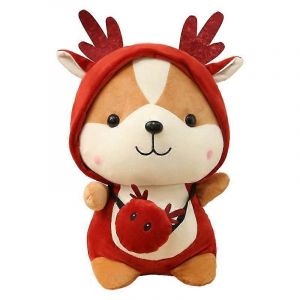 Jouet en peluche écureuil à transformation créative, dinosaure de dessin animé, poupée élan, licorne, poupée pour enfants, cadeau pour filles-rouge - Neuf