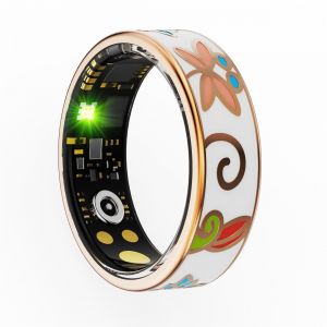 Bague Connectée Rose Gold Suivi Santé Cardio Sommeil Etanche Taille 12 Yonis - Neuf