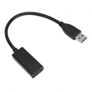 Adaptateur d'interface multim&eacute;dia USB3.0 vers HD Convertisseur d'adaptateur vid&eacute;o portable 1080P 60HZ 5Gbps pour Windows 7 8 10 PC - Neuf
