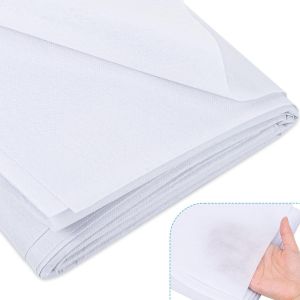 Mevronisshop-Tissu D'entoilage Thermocollant Et Fusible, 300 &times; 100 Cm Tissu Thermocollant Peut &Ecirc;tre D&eacute;coup&eacute; De Poids Moyen Pour Loisirs Cr&eacute;atifs, Couture Et Repassage Renforcement Des V&ecirc;tements (Blan - Neuf