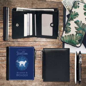 Portefeuille Rêves du Clan des Étoiles_507 Compact en Simili-Cuir PU Porte-Cartes avec Fermeture Éclair Multi-Poches Unisexe Homme/Femme/ - Neuf