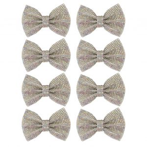 8pcs Bow Shoe Clips Détachable Bowknot Chaussure Boucle Décoratif Amovible Chaussures De Mariée Clips Pour Fête De Mariage - Neuf