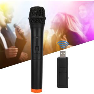 Microphone Sans Fil Portable, Microphone Omnidirectionnel Avec &Eacute;metteur Vhf, Microphone Sans Fil Karaok&eacute;, Interview De Micro Sans Fil Pour Les Journalistes - Neuf