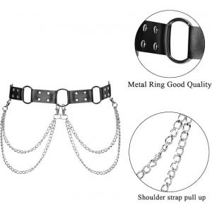 Les Femmes De La Mode En Cuir Ceinture &Agrave; La Taille De La Cha&icirc;ne De La Jambe Cravate Porte-Jarretelles Ceinture Punk Gothique De La Photographie Accessoires Du V&ecirc;tement - Neuf