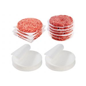 200 Feuilles De Papier Sulfuris&eacute; Rondes Pour Hamburgers - Neuf