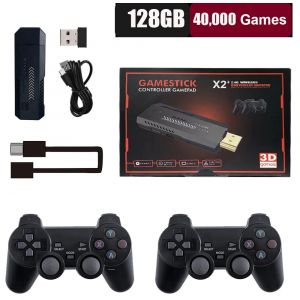 Console Jeux Video 4k Gamestick X2+ Wifi, Modele: 128gb - Neuf