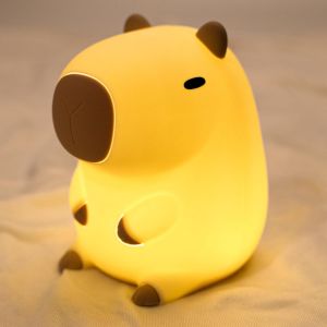 Veilleuse Enfant, Lampe De Nuit En Forme De Ventouse Deboucheur, 2 Modes D'éclairage, Lampe D'allaitement, Intensité Variable Avec Minuterie 30 Minutes, Veilleuse En Silicone À Ventouse - Neuf