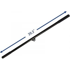 Barre De Traction Robuste De 99 Cm Avec Poignée En Caoutchouc Antidérapante - Accessoire Polyvalent Pour Machine À Câble Pour La Musculation - Neuf
