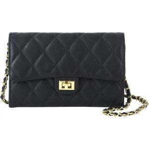 RFCBC-Sac à Bandoulière Élégant avec Chaîne pour Femme Petit Sac à Main Envelope Femme en Cuir PU Ultra Léger pour Noël, Mariages - Neuf