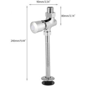 Robinet de chasse d'eau mural pour urinoir, type bouton-poussoir, accessoires de toilettes à économie d'eau, valve D - Neuf