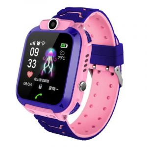 Montre intelligente GPS GSM Locator TouchScreen Tracking SOS Bracelet &eacute;tanche pour enfants Rose - Neuf