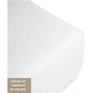 Ulteronixshop-Drap Housse 160x200 Grand Bonnet 50 Cm Blanc Draps Housses 100% Coton Qualit&eacute; Sup&eacute;rieur 4 Coins Extensible, Respirant Et Doux Sp&eacute;cial Matelas &Eacute;pais - Neuf