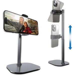 ChatStand- Support de T&iquest;&iquest;l&iquest;&iquest;phone Portable R&iquest;&iquest;glable pour Bureau et Table de Chevet, Compatible avec iPhone, Smartphone et Mobile, Id&iquest;&iquest;al pour l'Enregistrement Vid&iquest;&iquest;o et Les Appels - Neuf