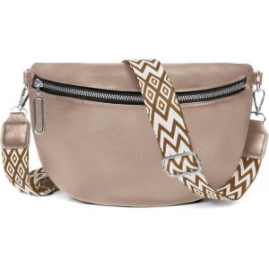 TIANYI-Sac Bandouli&egrave;re Femme, Sac a Main Femmes Bandoulieres avec Large Sangle, Sac Banane Femme Chic Cuir Imperm&eacute;able, Petit Sac Bandouliere Femme avec Bandouli&egrave;re Amovible - Neuf