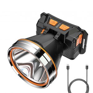 Lampe Frontale Led Haute Luminosité Avec Bandeau Réglable Et 3 Modes D'éclairage, Détecteur De Mouvement Pratique - Neuf