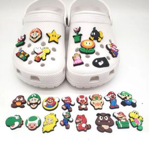 Lot De 27 Chaussures &Agrave; Trous De La S&eacute;rie Mario, Fleurs Pour Chaussures, Boucles D&eacute;coratives Amovibles - Neuf