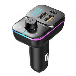 Transmetteur Fm Bluetooth Lecteur De Musique Mp3 Adaptateur Radio Chargeur De Voiture Usb Type C Pour Smartphones Lecteurs Audio - Neuf