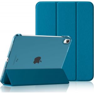 Kal-Coque Pour Ipad 10 11 Eme Génération A16 (2022/20225 10.9/11 Pouces) Housse, Mince Protect Étui Arrière Translucide Pour Ipad 11ème/10ème Gén, Réveil/Sommeil Auto, Bleu Paon - Neuf
