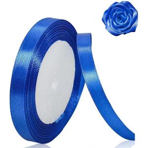 Ruban De Satin Bleu Roi De 10 Mm Pour Décorations De Fête De Noël, 23 M Pour Emballage Cadeau, Artisanat, Fête De Mariage, Noël, N?uds Pour Cheveux, Bouquets Floraux, Anniversaires, Fêtes Prénatales - Neuf