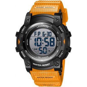 Montre Digitale Sport Homme Avec Bracelet En Silicone,Alarme,Chronom&egrave;tre,Date,Eclairage,&Eacute;tanche 3 Atm - Neuf
