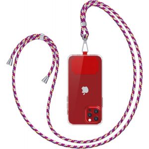 KALANKA-Cha&icirc;ne de t&eacute;l&eacute;phone Portable Universelle &agrave; bandouli&egrave;re u2013 Compatible avec n'importe Quel t&eacute;l&eacute;phone Portable et Smartphone, cha&icirc;ne &agrave; bandouli&egrave;re, &eacute;tui avec Cordon - Neuf