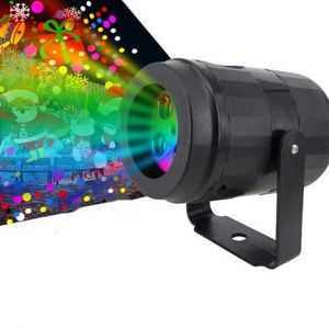 Projecteur lumineux de No&euml;l &agrave; 16 motifs avec flocons de neige rotatifs et P&egrave;re No&euml;l pour la d&eacute;coration des f&ecirc;tes - Neuf