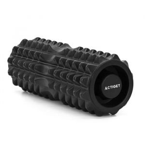Actiget Rouleau De Fitness Pour Massage Corporel 33 X 13 Cm, Masseur En Mousse, Rouleau Mi-Dur - Noir - Neuf