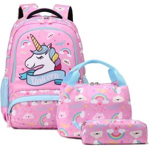 Sac à Dos Filles Licorne Cartable Enfants Sets de Sacs Scolaires Sacs Sac à Dos Enfant pour à L¿ école,Sac pour Les Loisirs,Le Voyage - Neuf