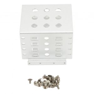 Support de montage pour disque dur 2,5 pouces, alliage d'aluminium, conception creuse, haute durete, pour disque dur IDE SSD 2,5 pouces, argent - Neuf